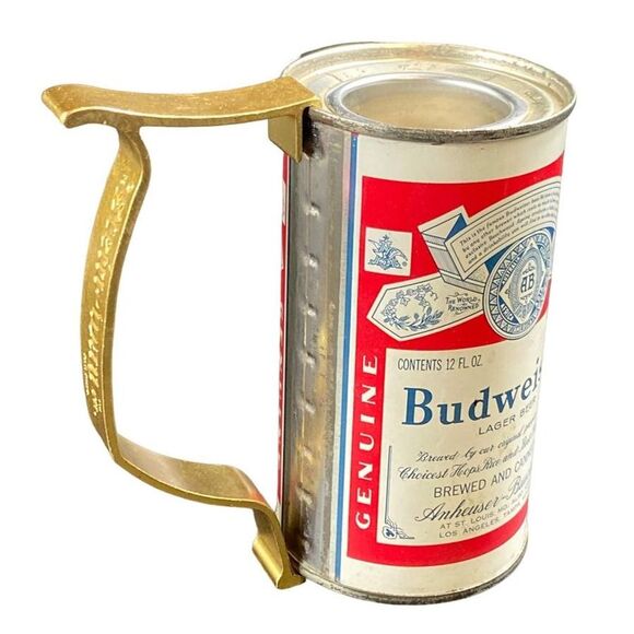 Vintage Budweiser Flat Top Can Coin Slot In Bottom - Picture 1 of 7